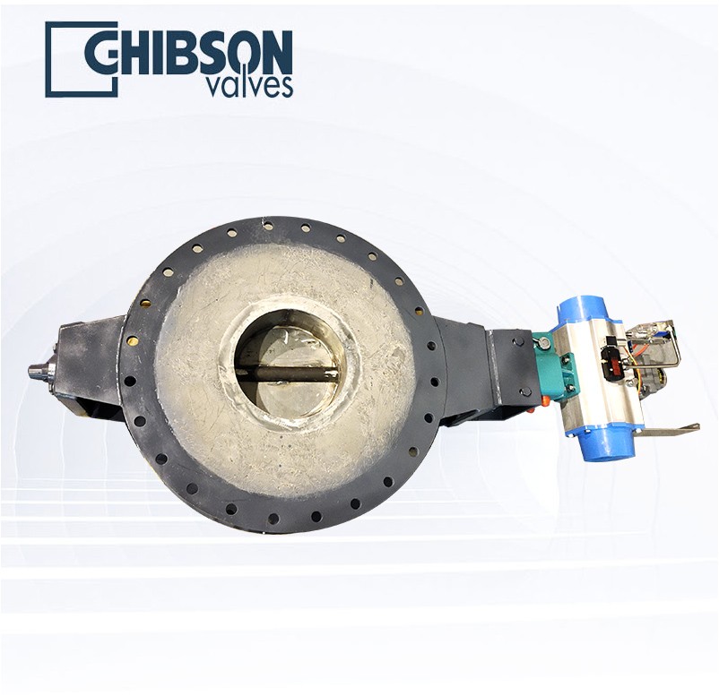 电气动圆形高温烟气蝶阀